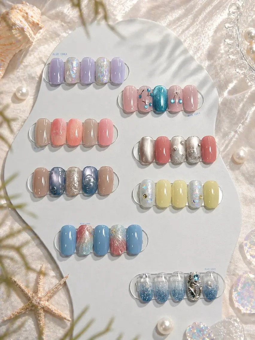 ネイル ハンドネイル ハンドケア BLUE CORAのネイルデザイン