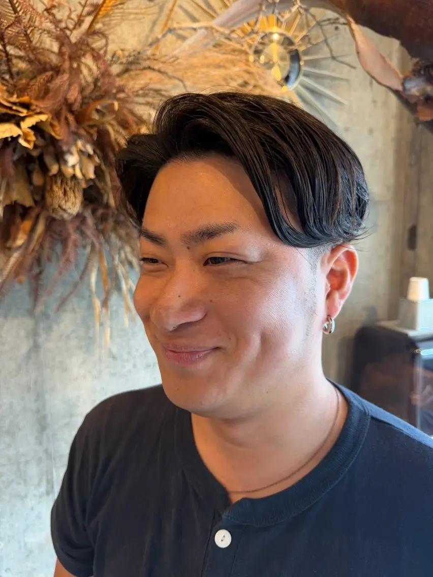 パーマ メンズ ISAMU メンズ/透明感カラーのヘアスタイル