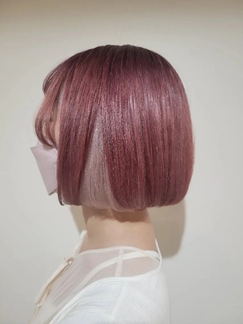 ショート カット ヘアカラー トリートメント 🇰🇷透明感×ハイ トーン🌟tomoのヘアスタイル