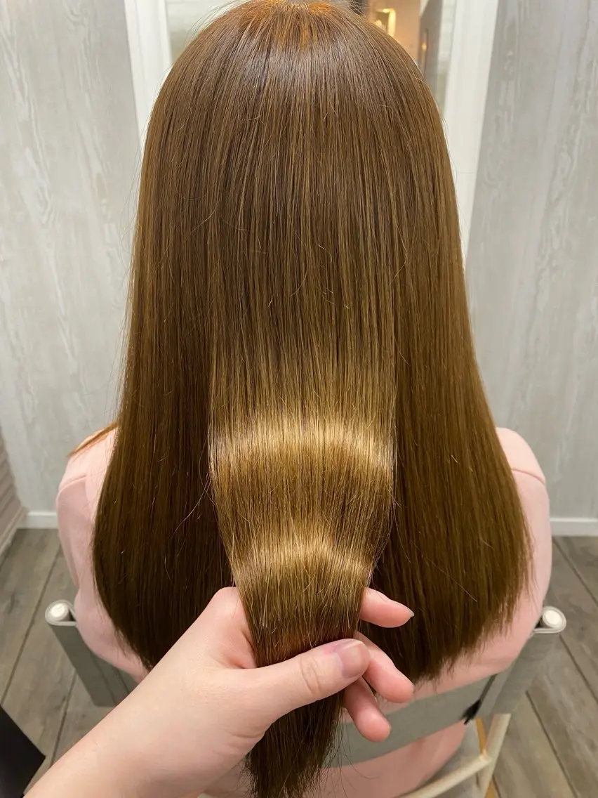 ロング ヘアカラー トリートメント THETAふじみ野 野宮のヘアスタイル
