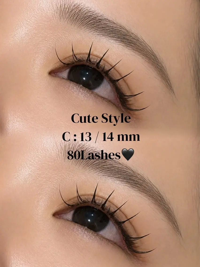【最高級毛質🖤】フラットラッシュ 80本 ➕ 束感コーティングの写真