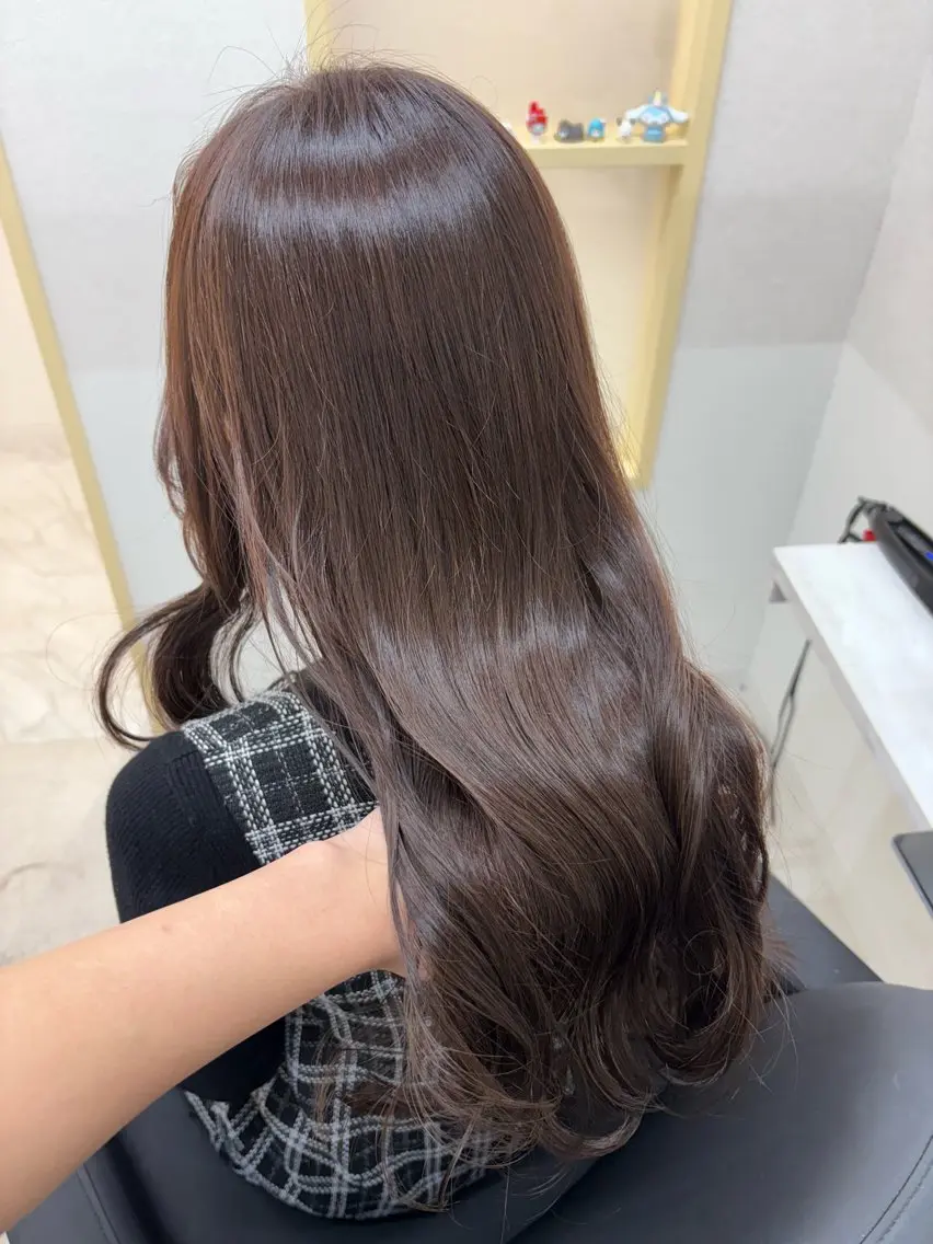 セミロング カラー カット ヘアカラー トリートメント 🍒透明感カラー/ セット/SAKURAのヘアスタイル