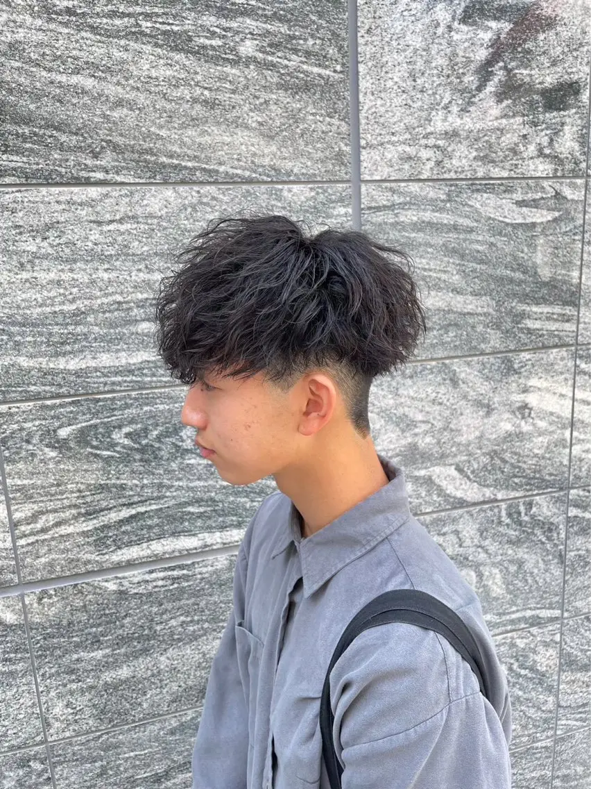 ショート カラー パーマ メンズ キッズ カット パーマ トリートメント ヘアセット 🔥パーマ特化🔥 優馬のヘアスタイル