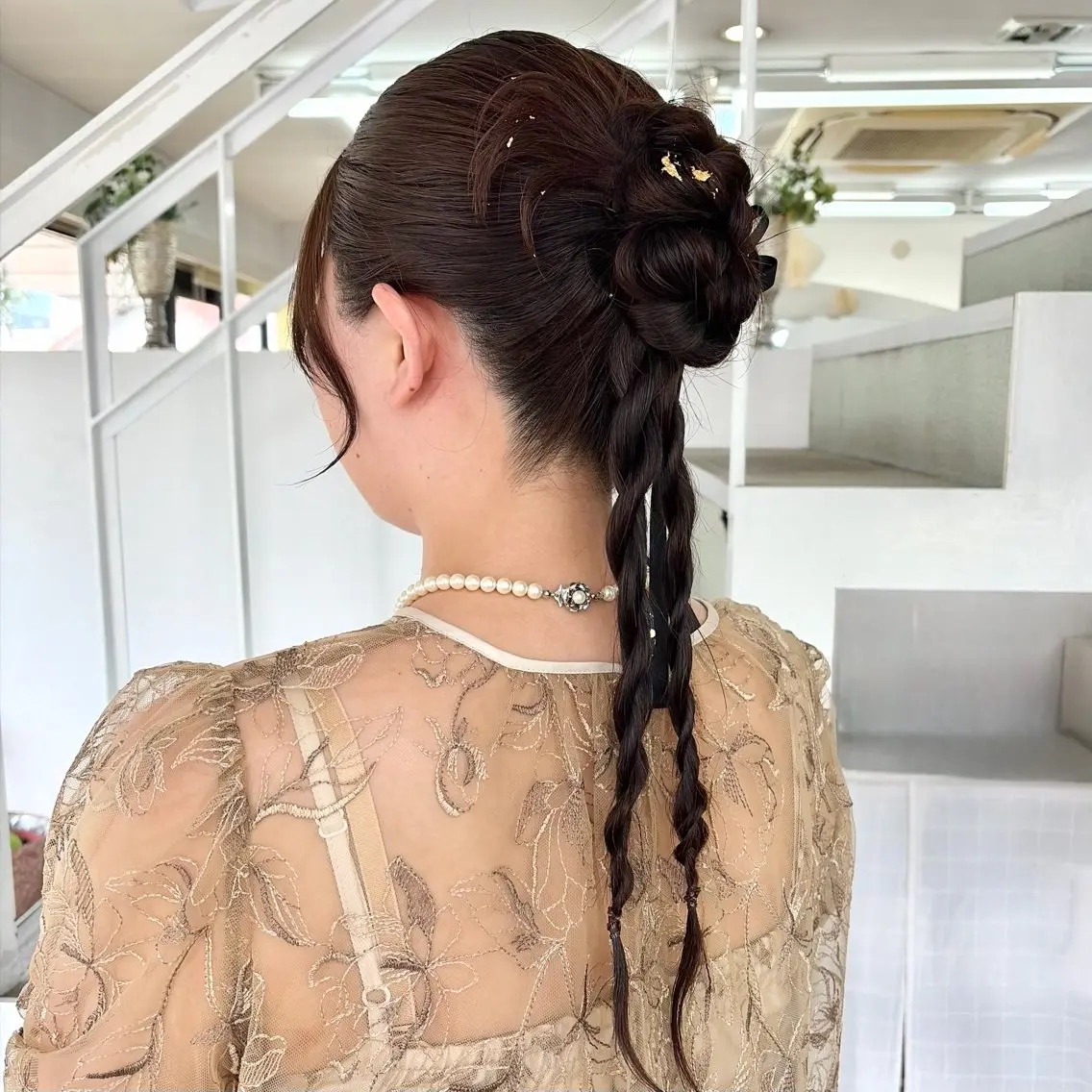 ロング ヘアアレンジ ヘアセット 山田 里美のヘアスタイル