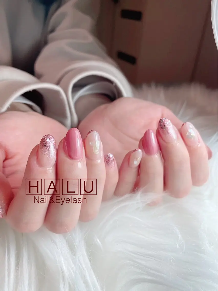ネイル ピンク HALU ハルのネイルデザイン
