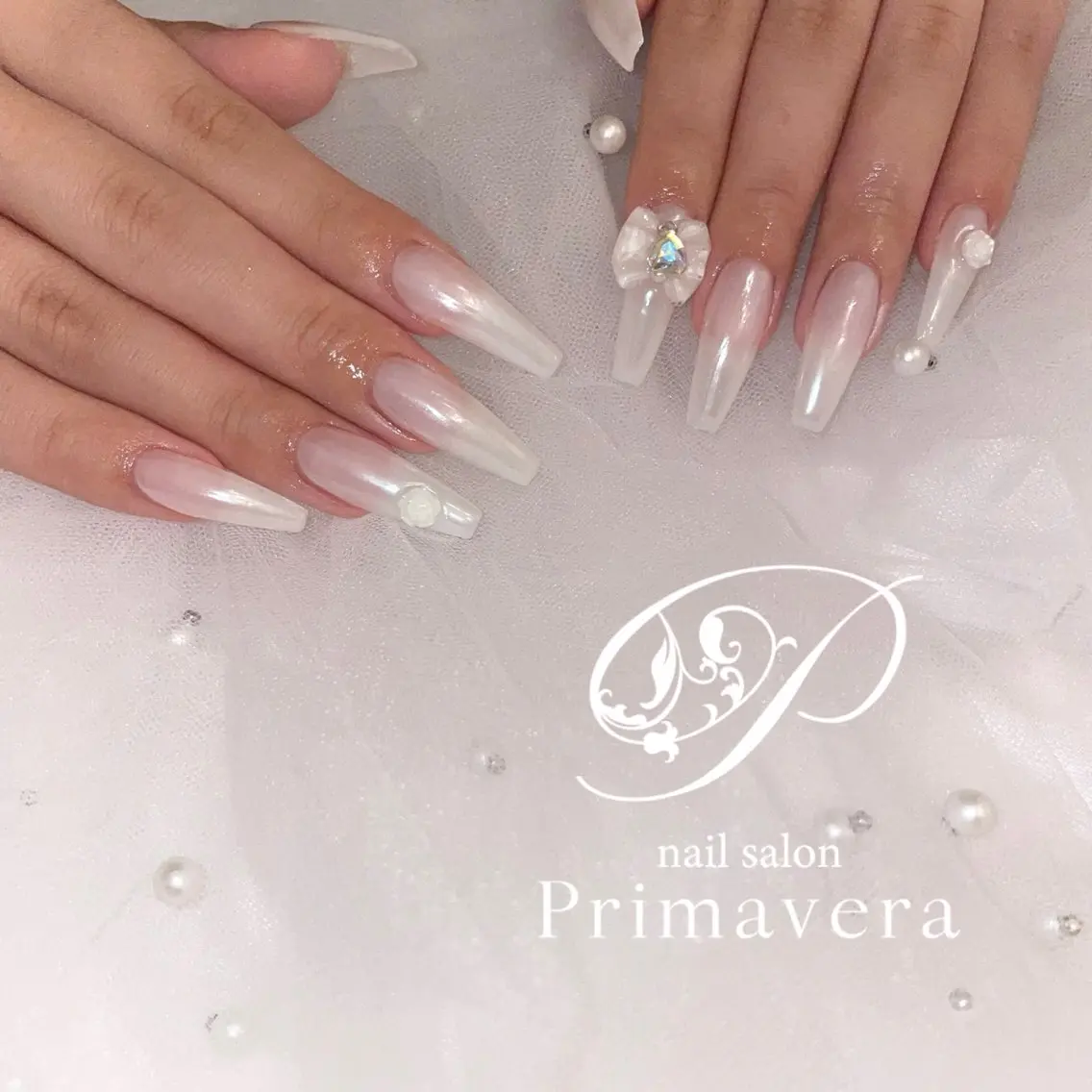 ネイル ハンドネイル Primavera 新横浜🤍美フォルムのネイルデザイン