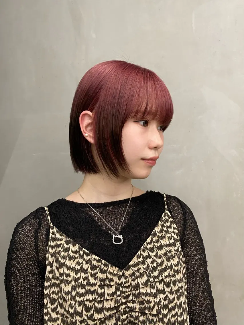 ミディアム カラー ヘアアレンジ ヘアカラー トリートメント mina 🌷のヘアスタイル