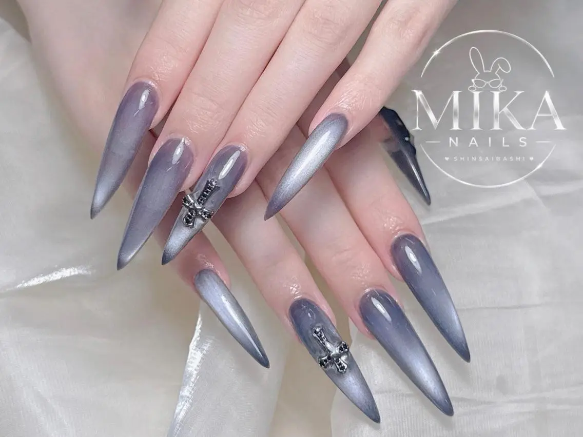 ネイル アートネイル チークネイル ドット フットネイル フレンチネイル Mika Nails 心斎橋のネイルデザイン