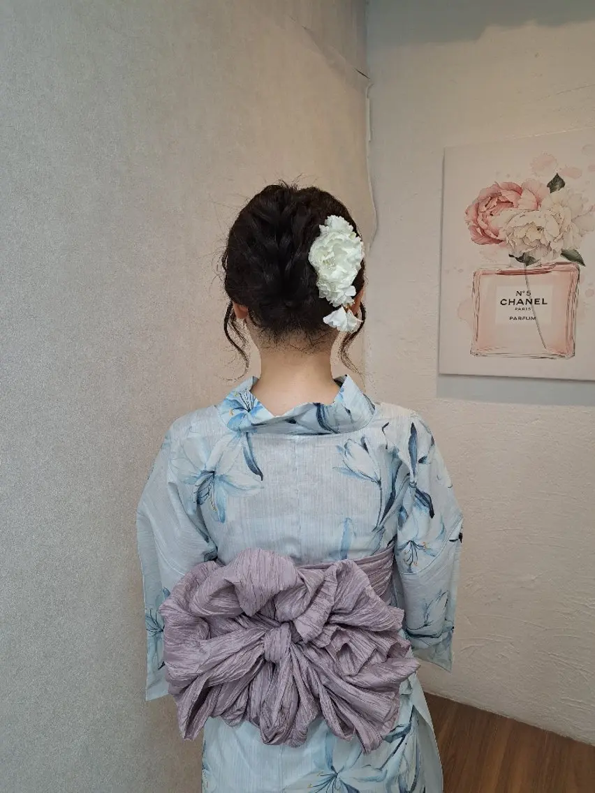 ロング ヘアアレンジ 着付け GLOSS心斎橋🌹 はるなのヘアスタイル