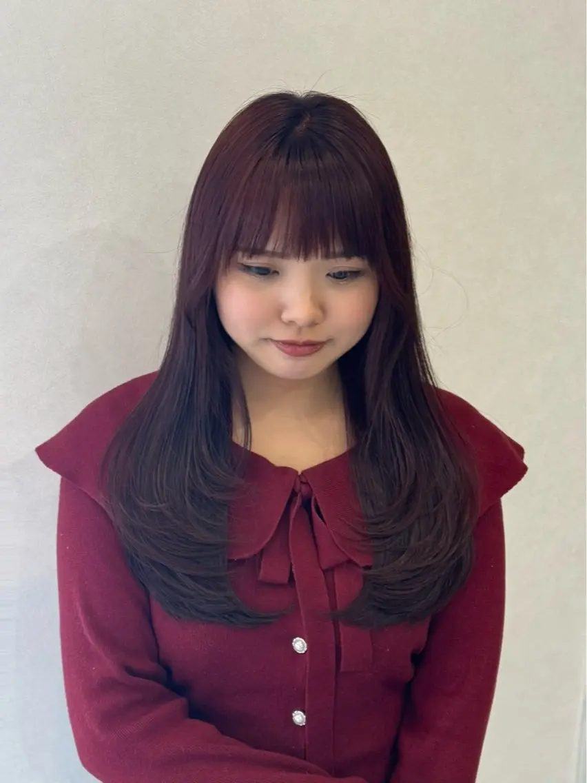 ロング トリートメント ao - 赤み消し ベージュ/大阪梅田のヘアスタイル
