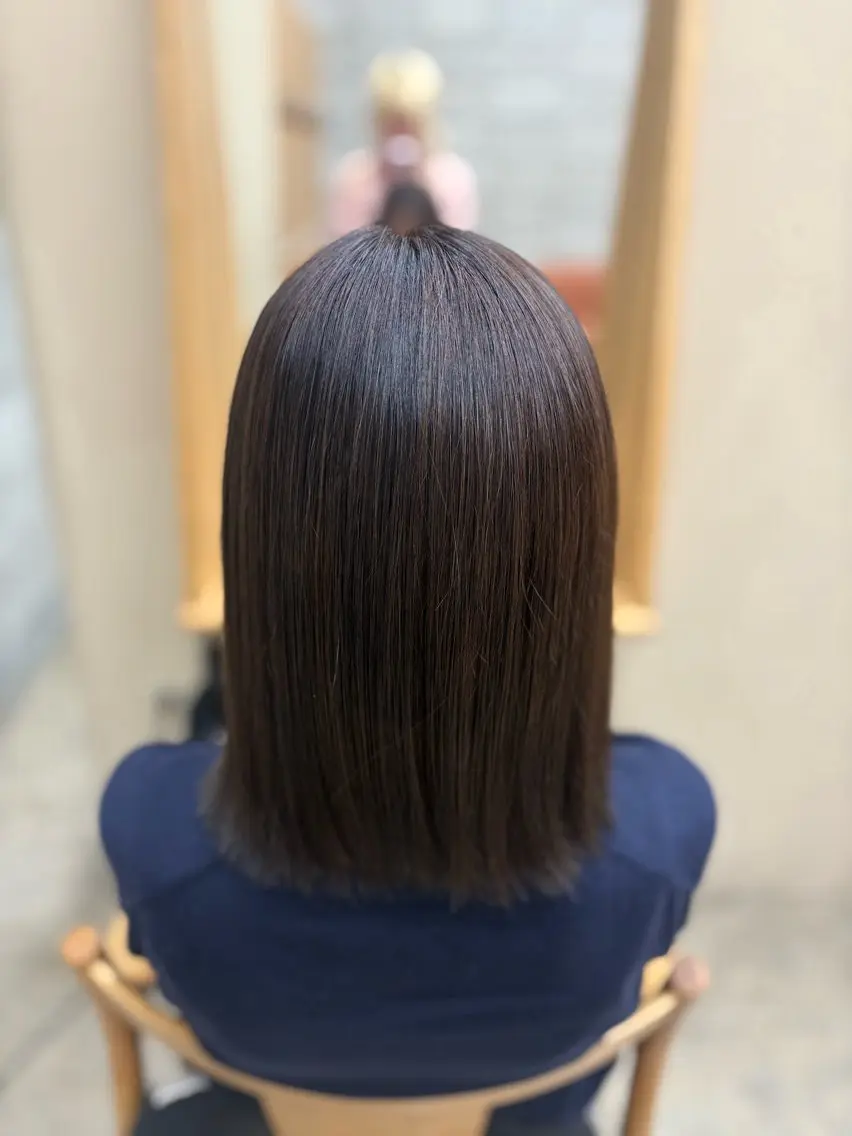 ミディアム カラー ヘアカラー 原 綾菜のヘアスタイル