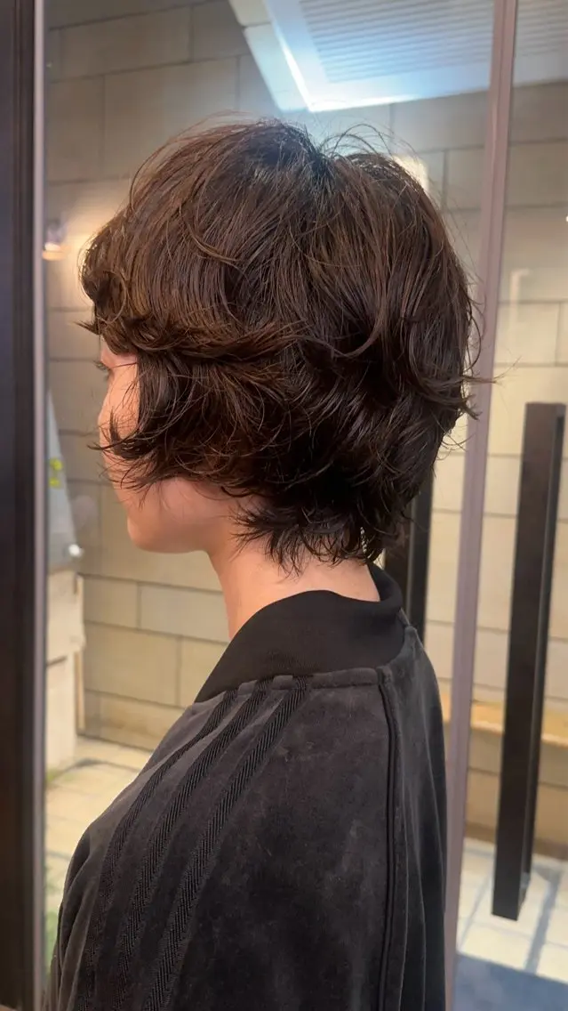 ショート パーマ カット パーマ ショートカットパー マ🫧kotoneのヘアスタイル
