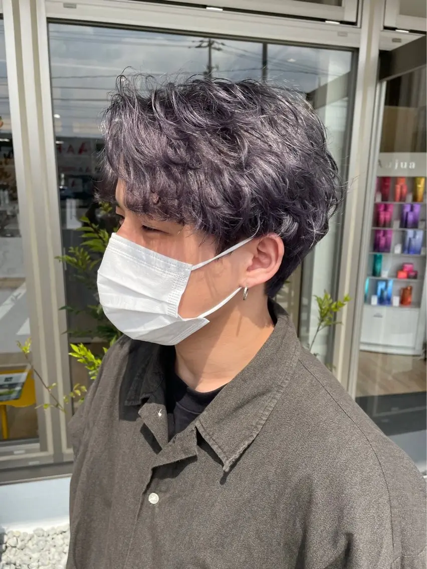 パーマ メンズ and fine ほりのヘアスタイル