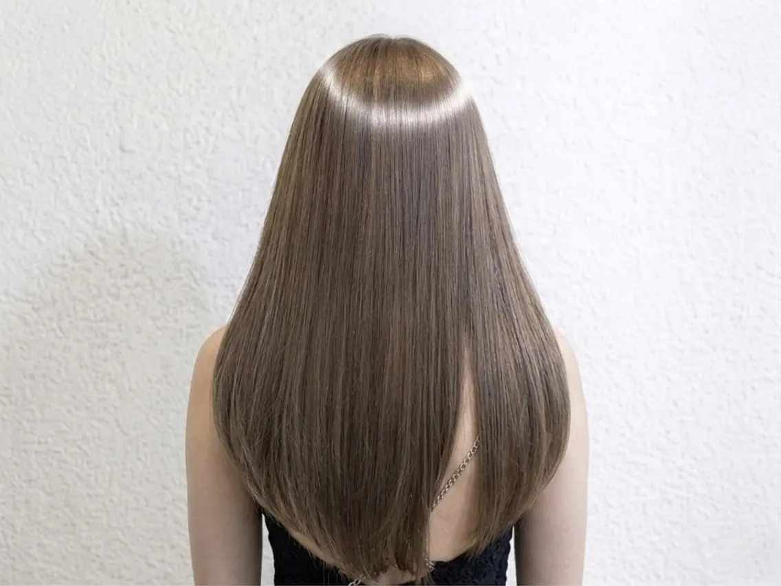 ロング カット 縮毛矯正 トリートメント APHRODITE 升田　潤のヘアスタイル