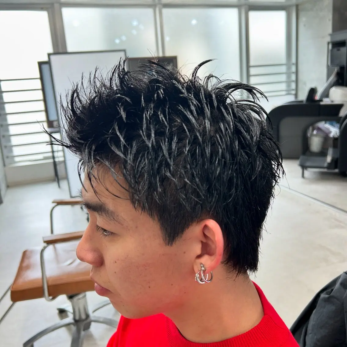 メンズ カット トリートメント ヘッドスパ ヘアセット カズキ🌼曲がる 縮毛矯正のヘアスタイル