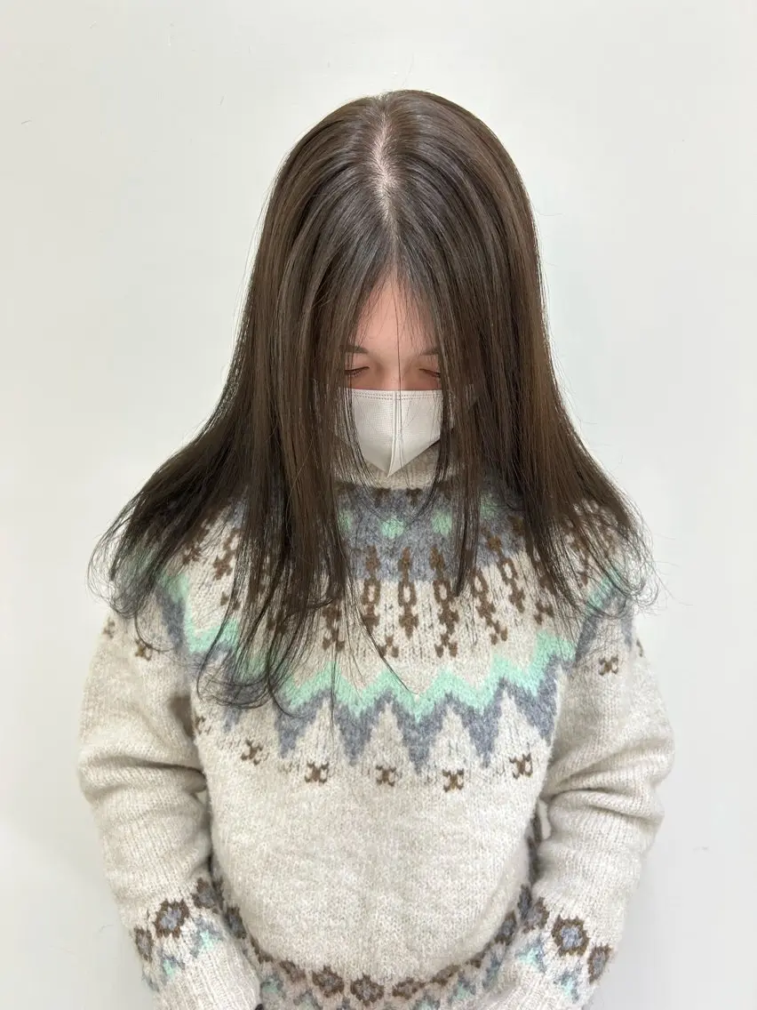 ロング 田中 樹奈のヘアスタイル