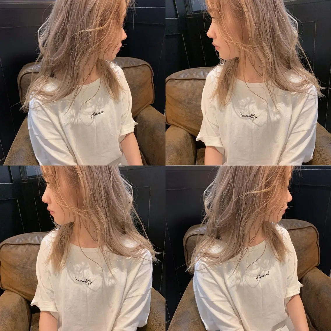 セミロング カラー ベージュカラー ハイトーンカラー ヘアカラー トリートメント 透明感×艶カラー🤍 🌟YOSHIKIのヘアスタイル