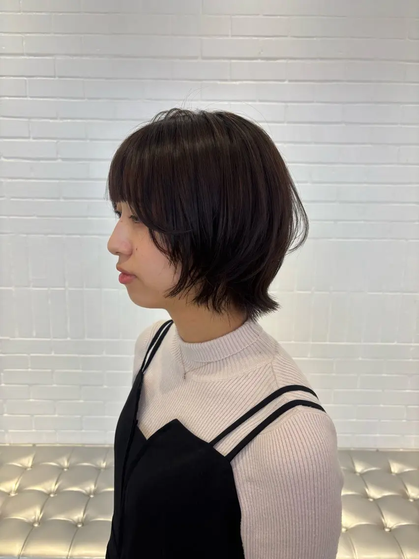 ショート カラー ボブレイヤー ボブ レイヤーカット ショートヘア レイヤー sala 推しカラー職人🎀のヘアスタイル
