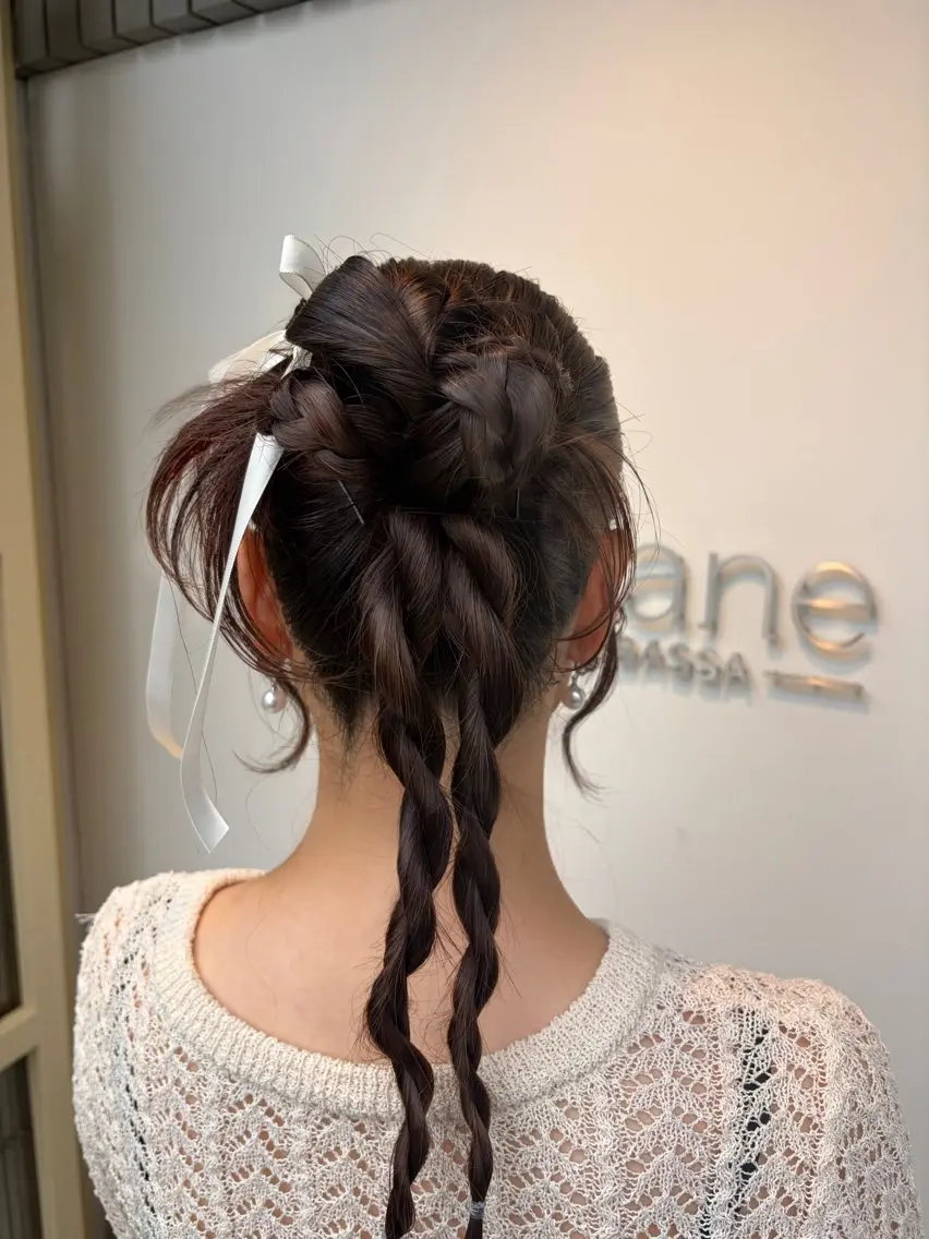 ロング ヘアセット 縮毛、アレンジモデル 募集/Riona🎀のヘアスタイル
