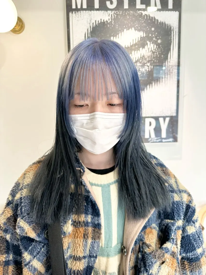 ミディアム カラー ヘアカラー トリートメント ヘッドスパ ヘアセット kai .のヘアスタイル