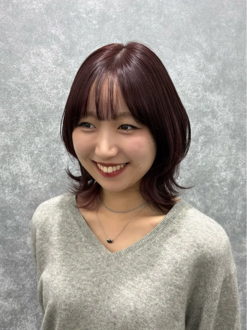 ミディアム ヘアカラー トリートメント 🤍透明感カラー・ きらら🤍のヘアスタイル