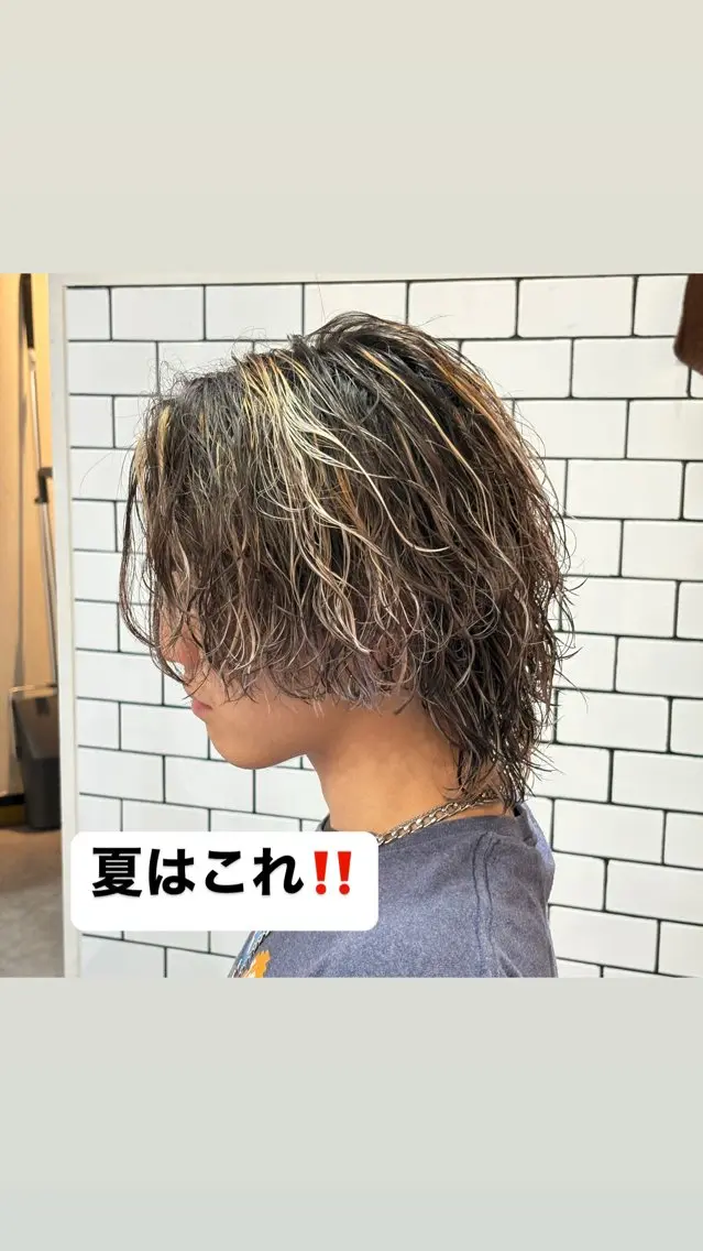 カラー パーマ メンズ カット ヘアカラー パーマ ヘアセット 🔥メンズ特化美容師 /泉壱恵🔥のヘアスタイル