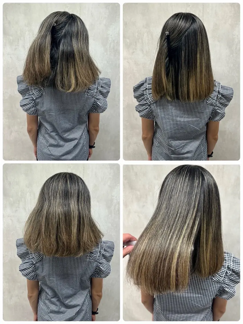 ミディアム 縮毛矯正 トリートメント ⚠️美容室迷子⚠️ 👍👍ここに集合のヘアスタイル