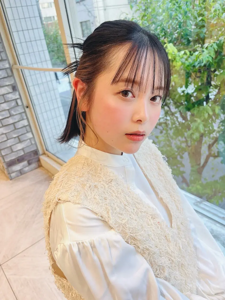 カラー イヤリングカラー ボブ ヘアカラー 似合わせカット🌷関 郁美🌷のヘアスタイル