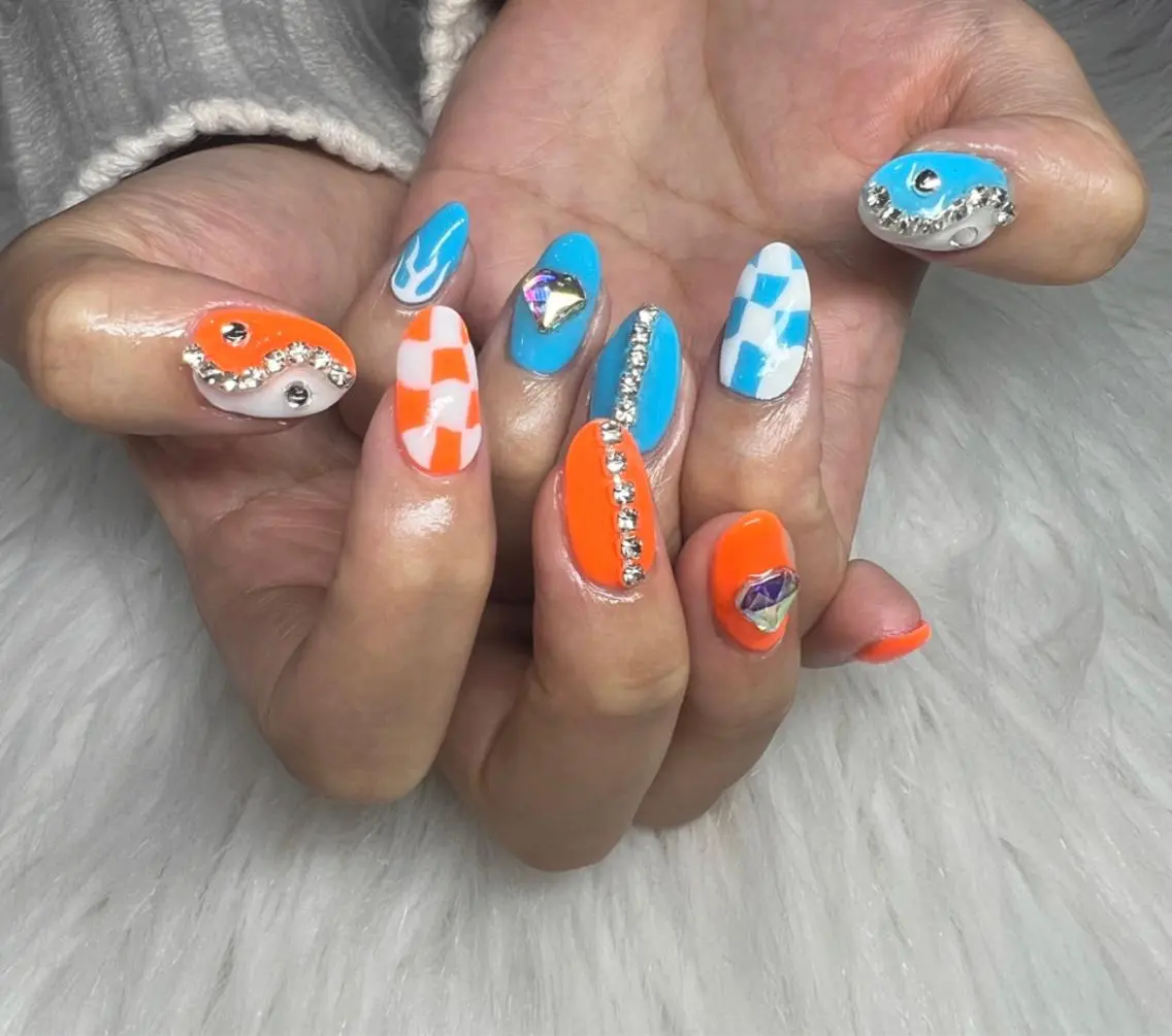 ネイル ジェルネイル 韓国ネイル 持ち込み パラジェル スカルプネイル LeaLea nails.のネイルデザイン