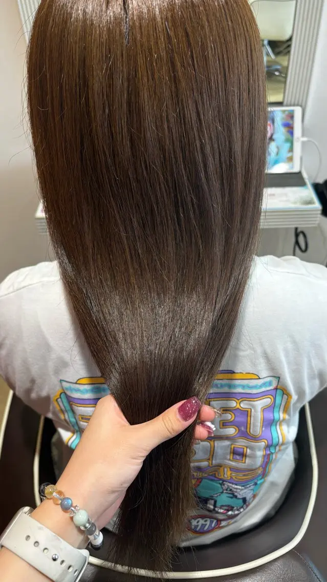 カラー 淡色┊︎ナチュラル 🧁奈那美🧁*.゜のヘアスタイル