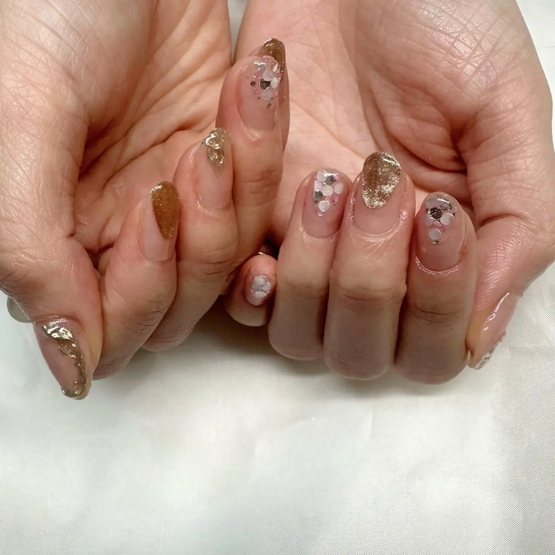 ネイル アートネイル クリアネイル ホログラムネイル 氷ネイル・うるうるネイル キラキラネイル 🪞KAPE NAIL 🪞のネイルデザイン
