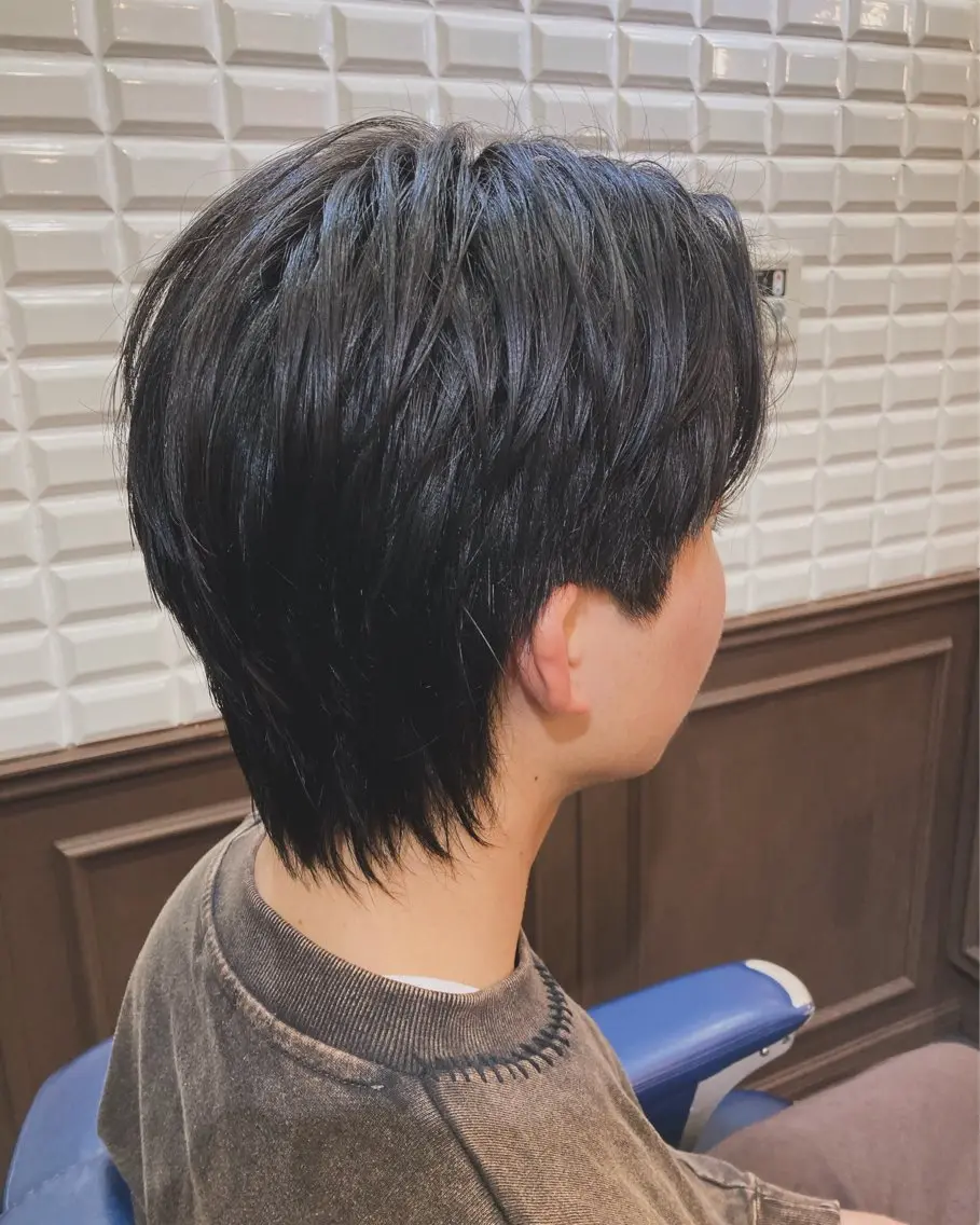 ショート メンズ フェードカット メンズハイライト メンズメッシュ メンズパーマ スキンフェード カット トリートメント ルピナス中田店長 山口大地のヘアスタイル