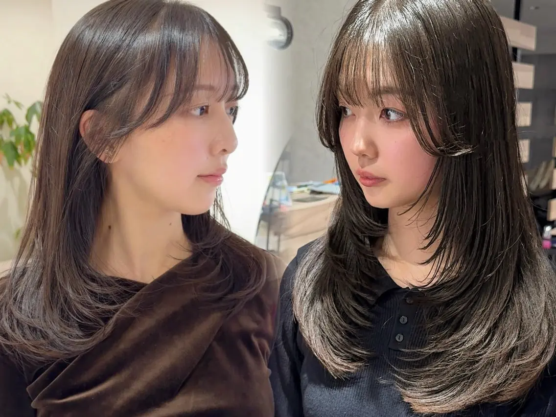 ロング カット ヘアカラー トリートメント ロングレイヤー/ボブ レイヤー/菅野恭平のヘアスタイル