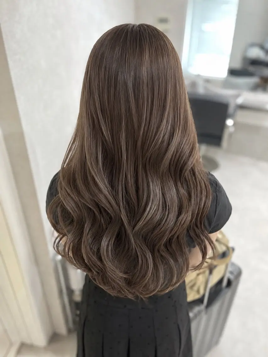 ロング カラー カット ヘアカラー トリートメント 新宿美容室 ダブルカラーのヘアスタイル