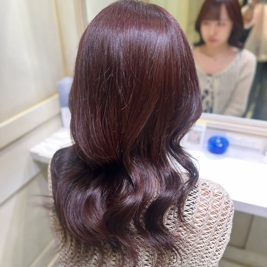 ロング カラー ヘアカラー トリートメント 💖ダブルカラー/ ケアカラー/レナ💖のヘアスタイル
