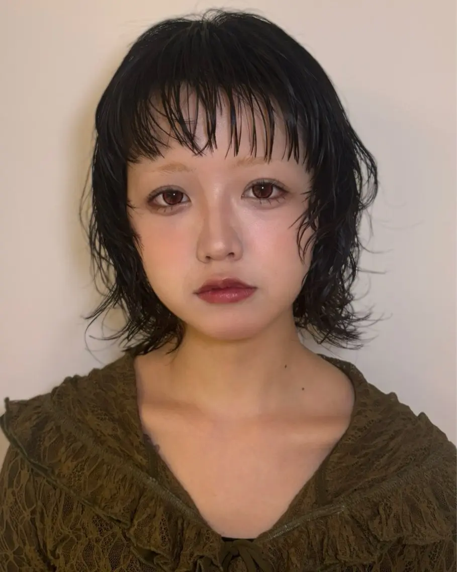 ミディアム ミディアムパーマ 似合わせカット カット レイヤー🎶似合わせ パーマ🎀ナナコのヘアスタイル