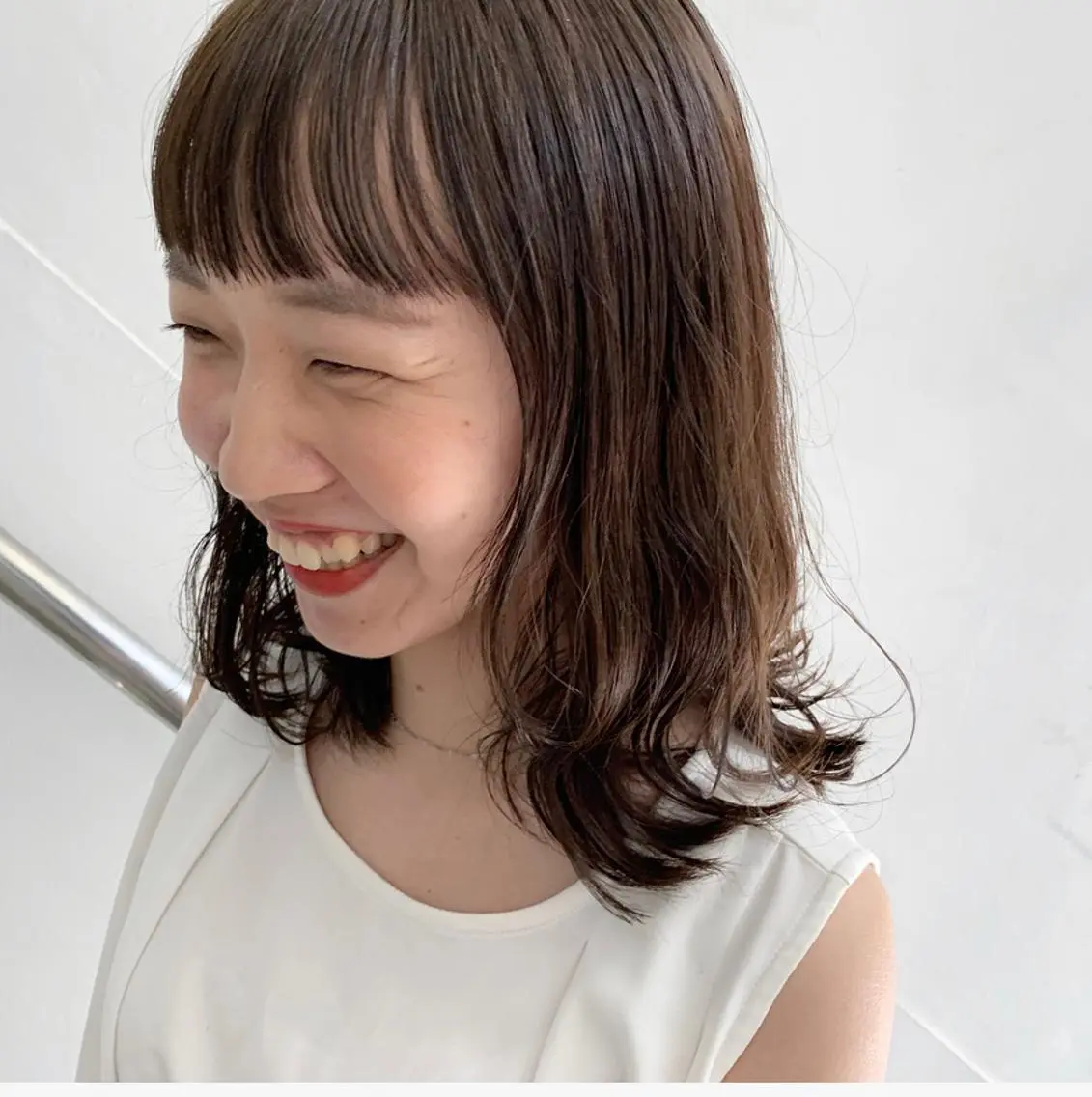 ミディアム カット ヘアカラー 🕊️ HONOKAのヘアスタイル