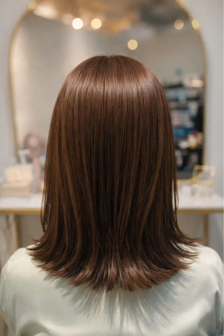 ミディアム ボブレイヤー ミディアムパーマ ボブ ハイライト 髪質改善 カット ヘアカラー トリートメント 髪質改善/縮毛矯正/ 美髪/個室/ハラのヘアスタイル