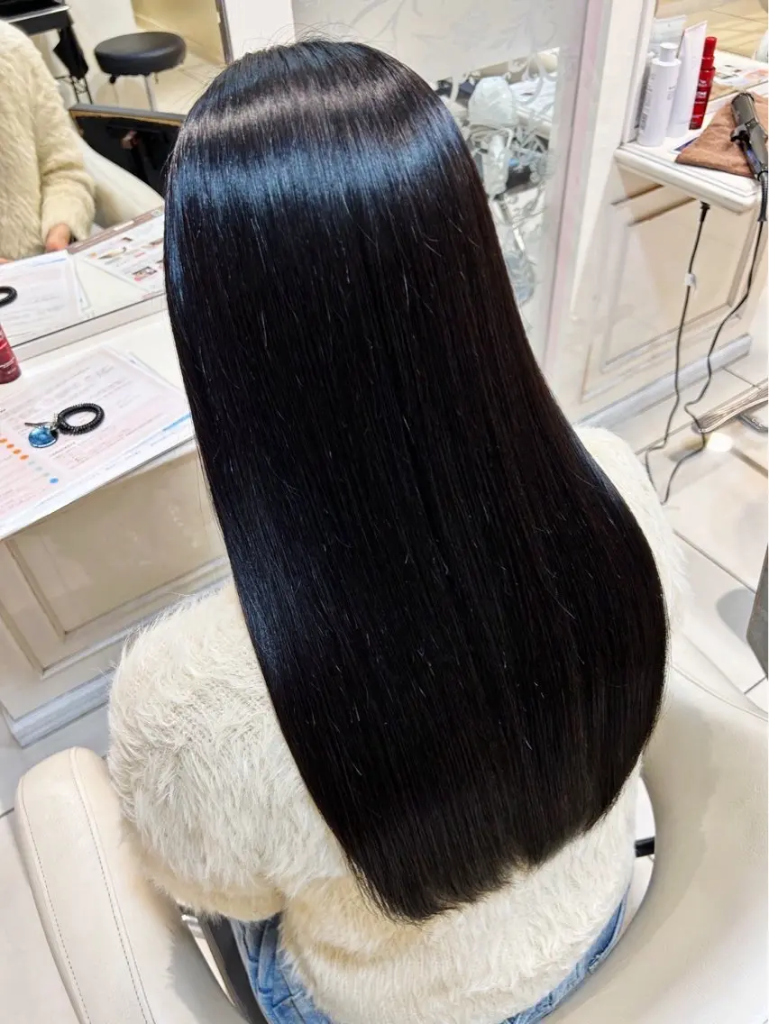 ロング 縮毛矯正 🍒モデル募集中🍒 あやかのヘアスタイル
