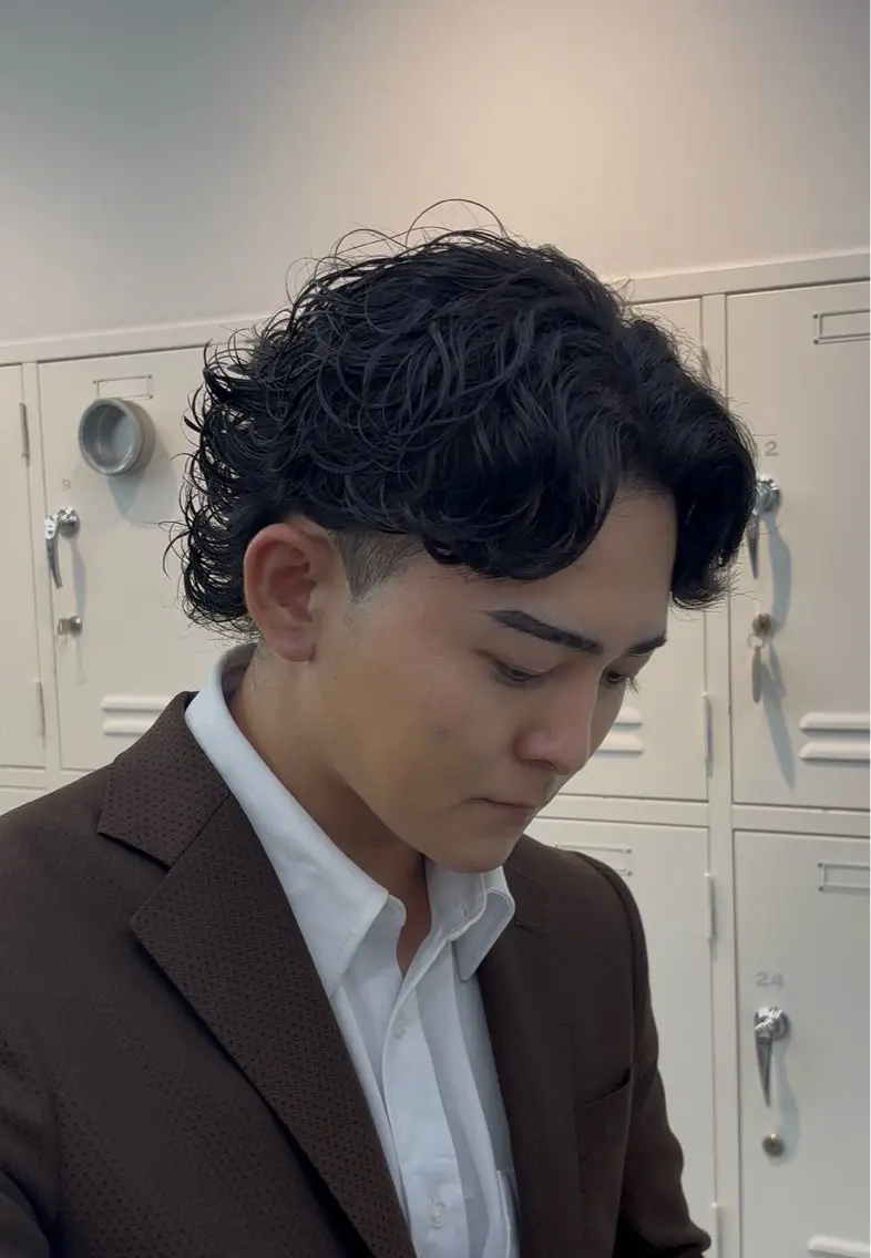 パーマ メンズ メンズパーマ ニュアンスパーマ カット パーマ 髙橋良門 バンド好き美容師のヘアスタイル