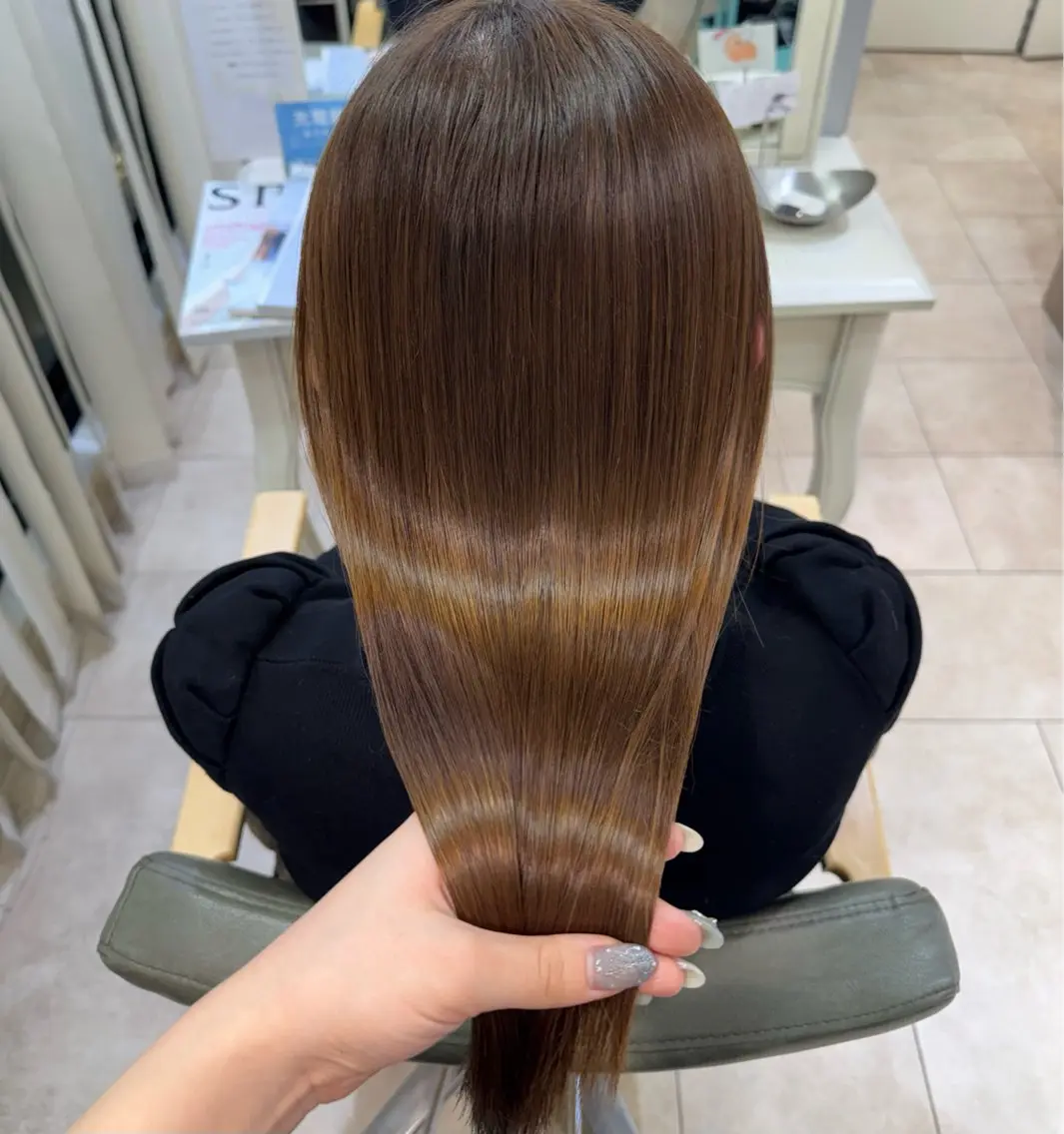 ロング トリートメント ヘッドスパ 艶カラー×レイヤー ‪🪽‪maiのヘアスタイル