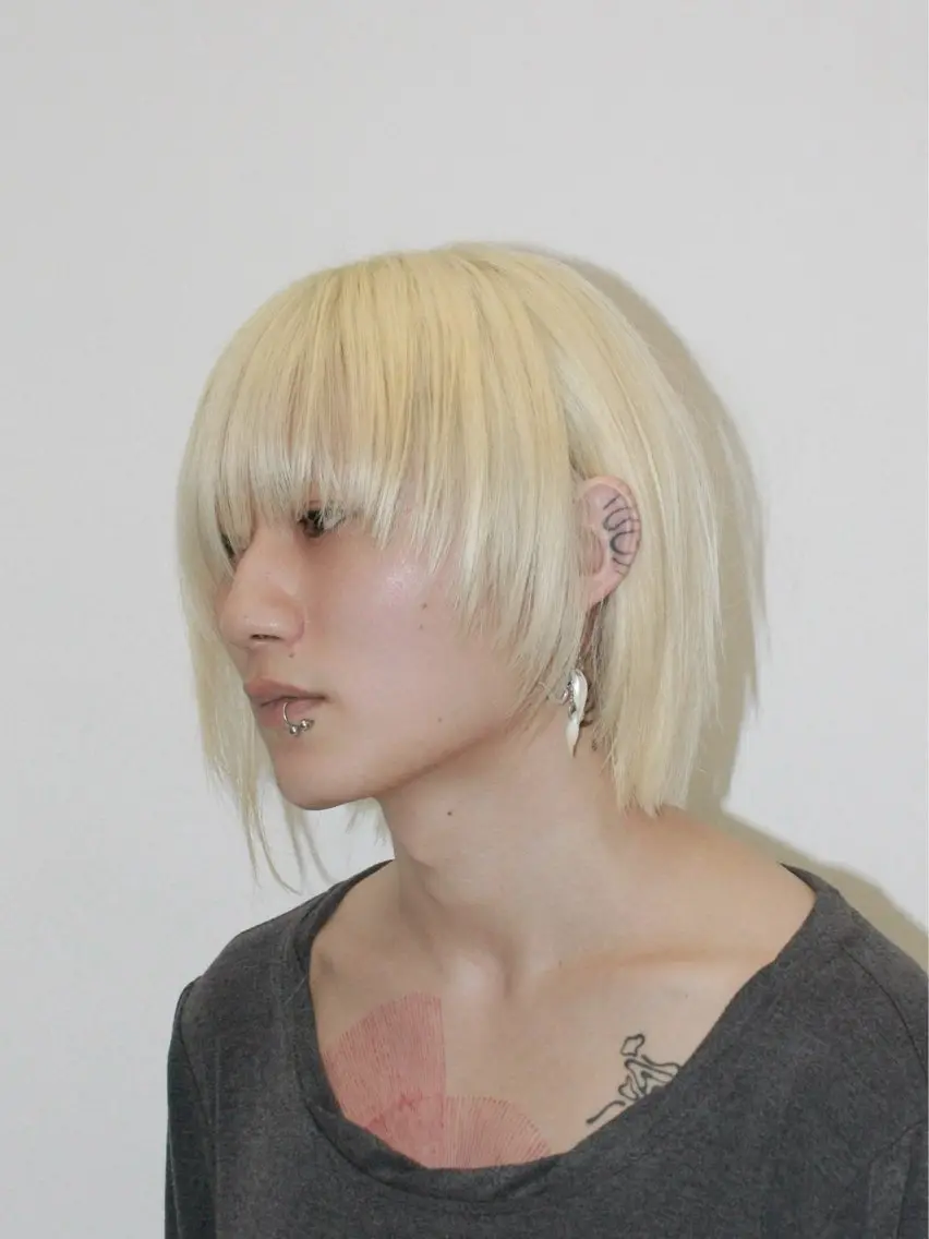 【ブリーチのみ☀️】抜きっぱなしブロンドのメンテナンスに✨ケアブリーチでダメージレスにハイトーン続けましょう🎀の写真