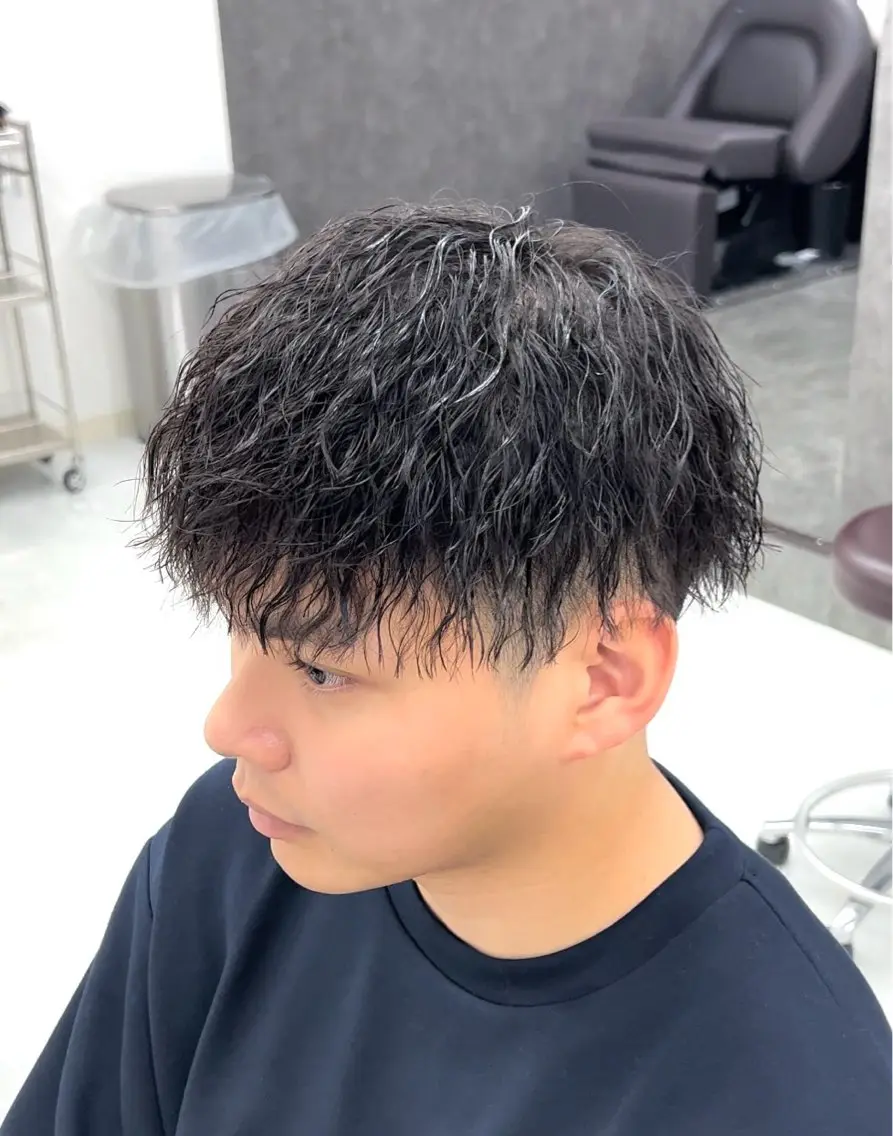 ショート パーマ ヘアアレンジ メンズ カット パーマ フウト/メンズカット /メンズパーマのヘアスタイル