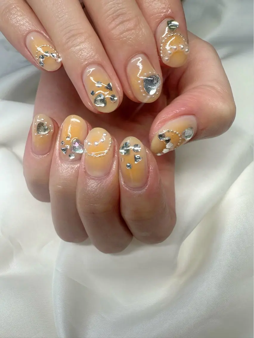 ネイル アートネイル チークネイル クリアネイル 氷ネイル・うるうるネイル 韓国ネイル 🪞KAPE NAIL 🪞のネイルデザイン