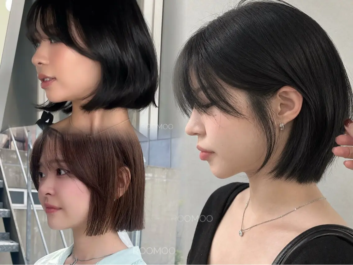 ショート ボブ 韓国風ヘア カット 韓国ボブ/ハッシュ カットKIRAのヘアスタイル