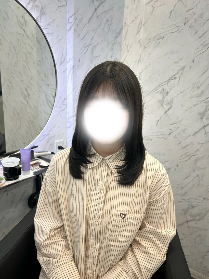 ミディアム レイヤーカット カット カット¥1100 ✂️MIUのヘアスタイル