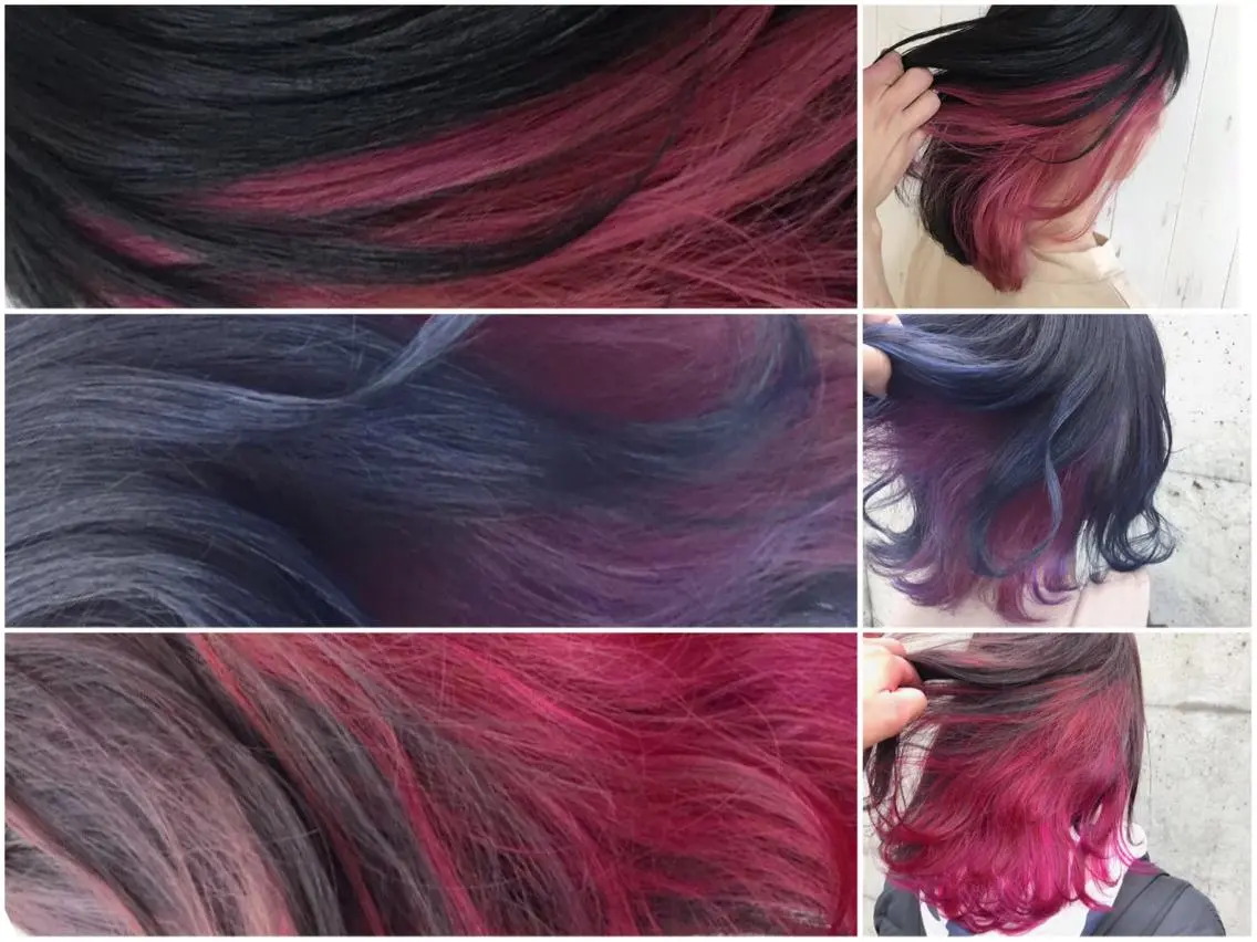 ショート カラー ヘアアレンジ インナーカラー ヘアカラー トリートメント ヘアセット 🐚🧸 MAKI 🧸🐚のヘアスタイル