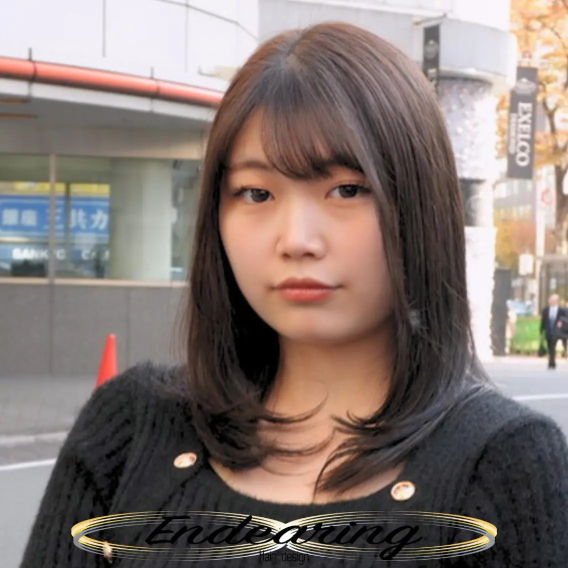 カラー ブラウンカラー 透明感カラー オリーブブラウン カット ヘアカラー Endearing 銀座/レイヤーカットのヘアスタイル