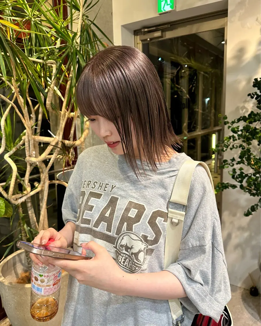 カラー ササキカズマ〻透明感 〻色落ち〻赤み消しのヘアスタイル