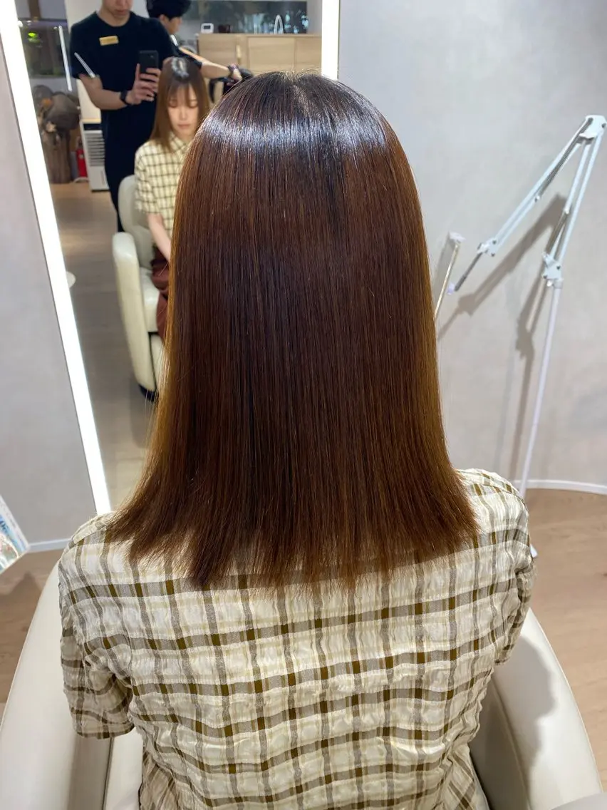 セミロング 髪質改善 髪質改善ストレート ✂️前田龍之介のヘアスタイル